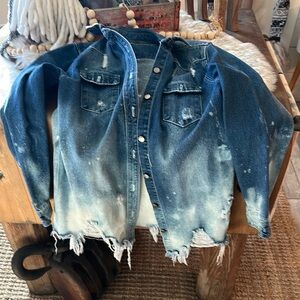 Distressed Denim Jacket